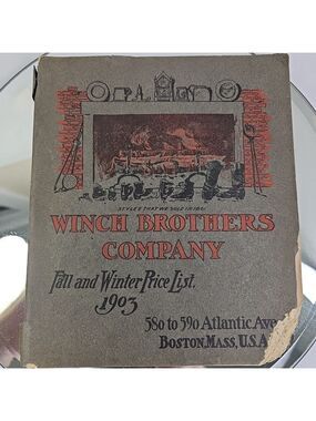 1903 Winch Brothers Catalog Antique Shoe Retail Book Boston Massachusetts USA
